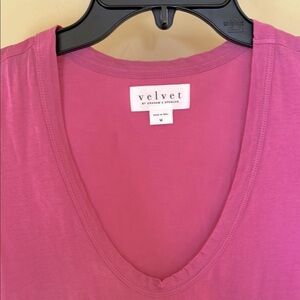 NWT Velvet By Graham Spencer Women's Pink Sleeveless Top M